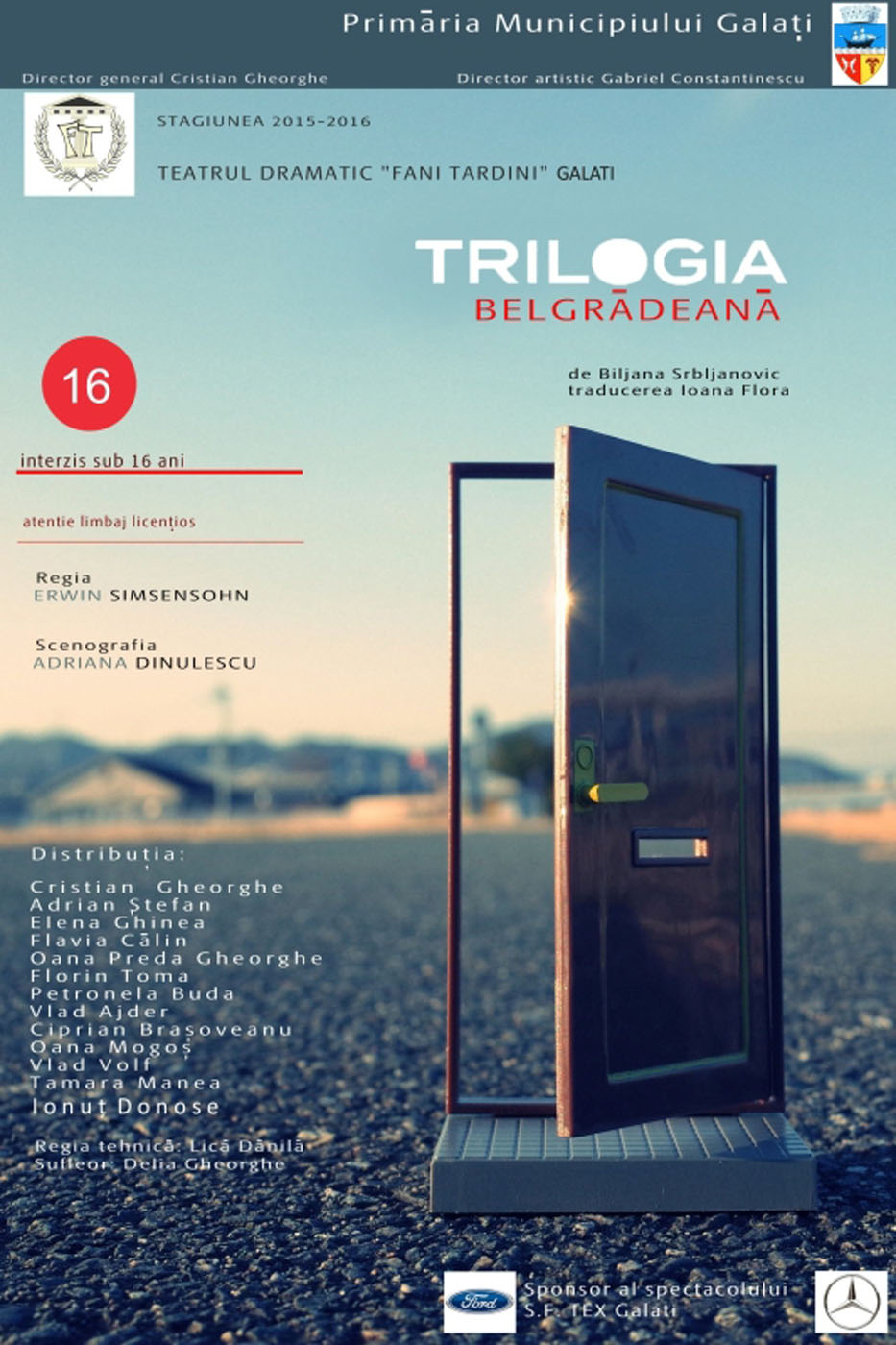 Trilogia belgradeana Festivalul International de Teatru Oradea FITO 2016